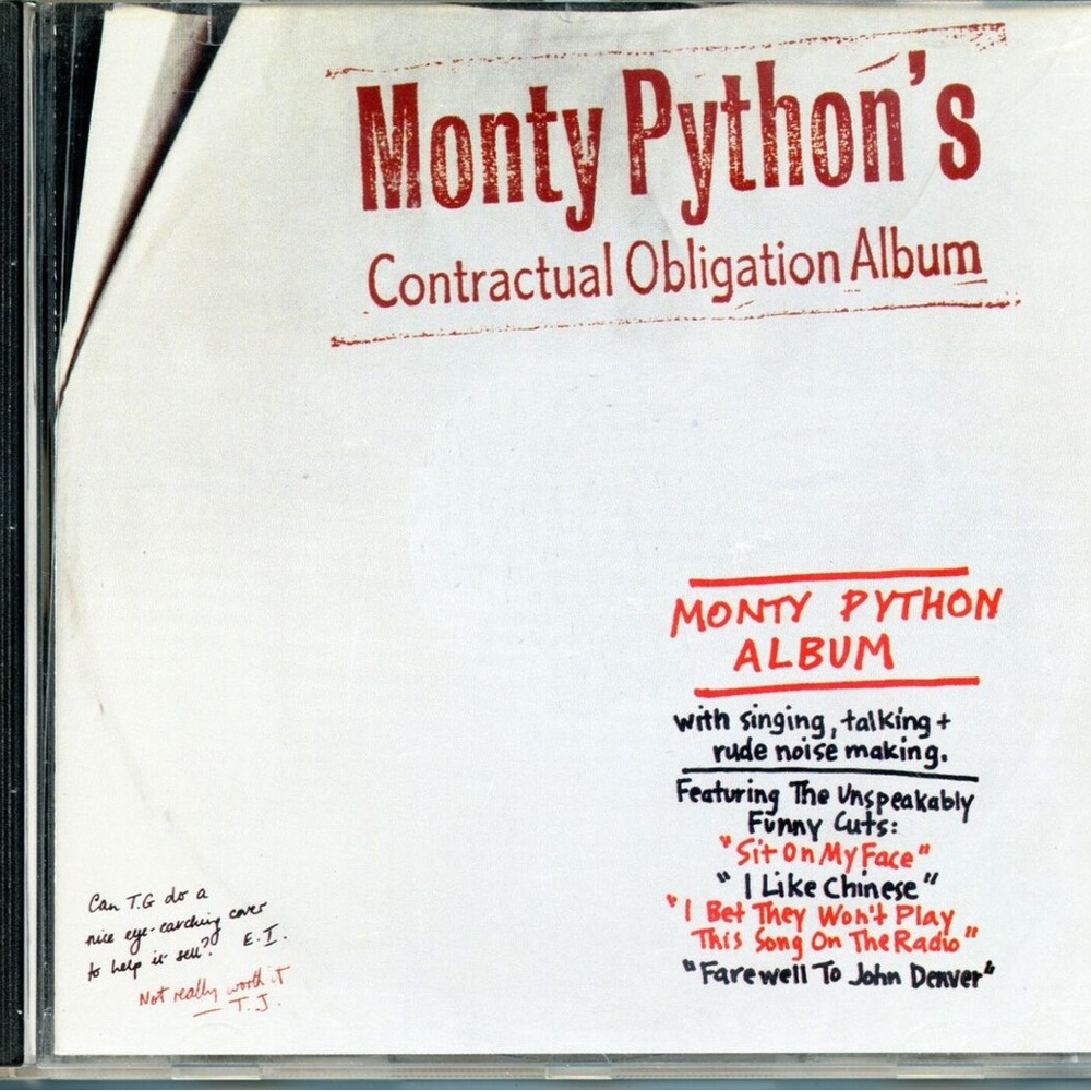 Monty Python's Contractual Obligation Album by Monty Python Music CD TV